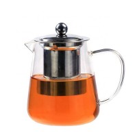 Household 550/750/950ml flower tea pot borosilicate glass tea pot