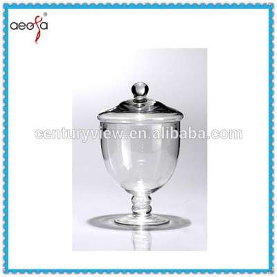 clear glass pedestal candy jars for candy buffet