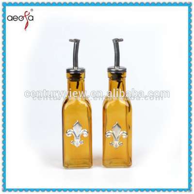 100ml clear glass oil and vinegar dispenser bottle