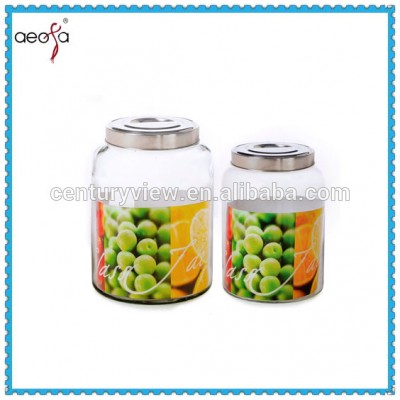 hot sale giant glass airtight container pickle jar