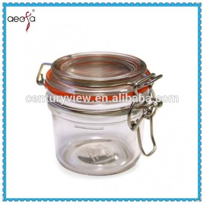 Kitchenware Mini Airtight Glass Storage Jars With Clip Glass Lid