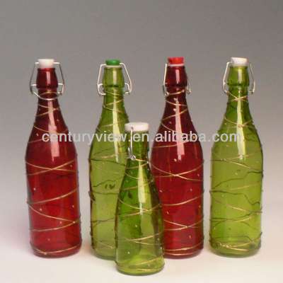 wholesale glass water bottles for decoration