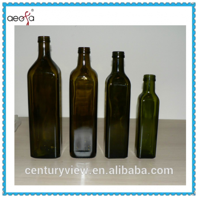 250ml,500ml,750ml,1000ml Antique Green Olive Oil Glass Bottle