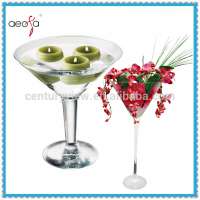 Wedding Long-Stemmed Clear Tall Martini Glass Vase Centerpieces