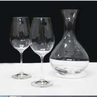 3pc decanter set wine decanter set with 2 wine glass for small family in lead free crystal with gift box Kithchware