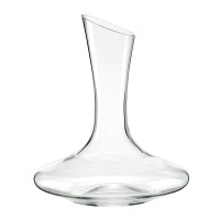 hand-painted rould glass wine decanter and wine glass