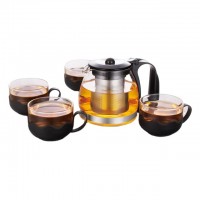 Lilac Free Sample Low Shipping Induction Cooker Coffee Tea Maker glass coffee & tea set