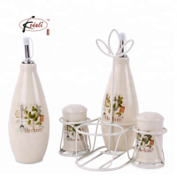 Olive Oil Dispenser Ceramic Oil and Vinegar Bottles